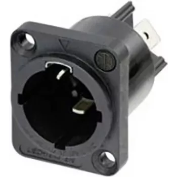 Neutrik NAC3MPX-TOP - CuSn0.2 - preto - cobre - poliamida - aço inoxidável - cobre - liga de cobre - IP65 (NAC3MPX-TOP)