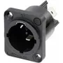 Neutrik NAC3MPX-TOP - CuSn0.2 - preto - cobre - poliamida - aço inoxidável - cobre - liga de cobre - IP65 (NAC3MPX-TOP)