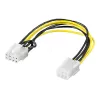 Wentronic Goobay cabo de alimentação interno para PC - PCI Express 6 pinos conector fêmea > PCI Express 8 pinos conector fêmea (93635)
