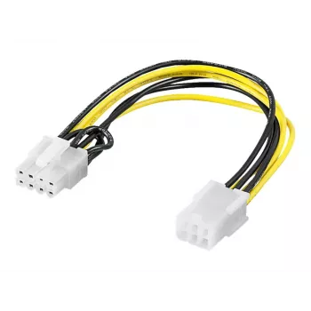 Wentronic Goobay cabo de alimentação interno para PC - PCI Express 6 pinos conector fêmea > PCI Express 8 pinos conector fêmea (93635)