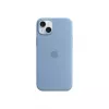 Capa de silicone Apple iPhone 15 Plus com MagSafe - azul inverno