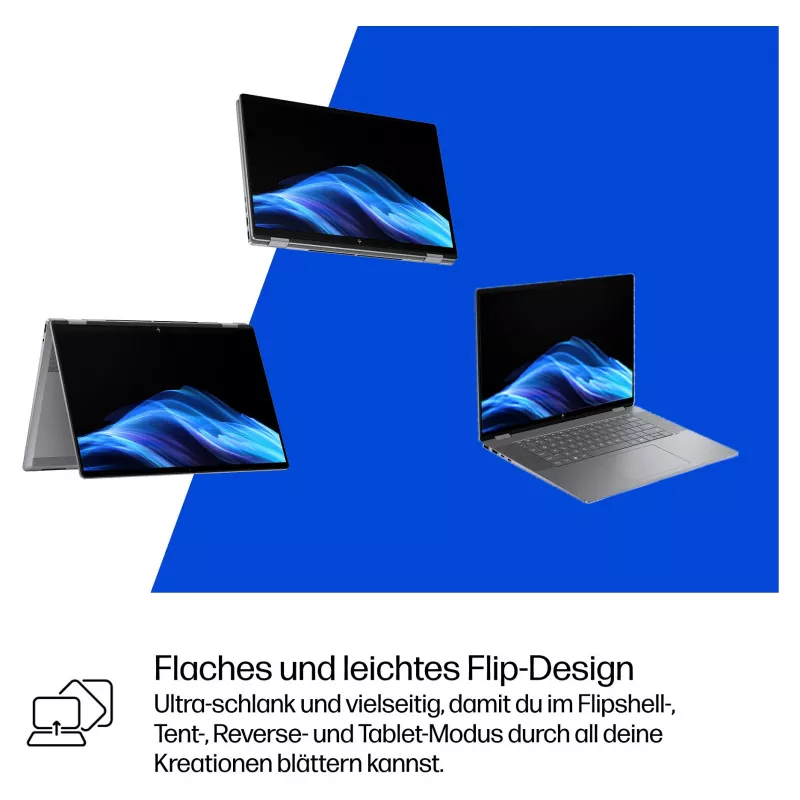 Portátil HP OmniBook BZ8L0EA 16 - 5 GHz 40,6 cm - 1 TB SSD - 32 GB RAM - Ecrã tátil - Windows 11 Home (BZ8L0EA#ABD)