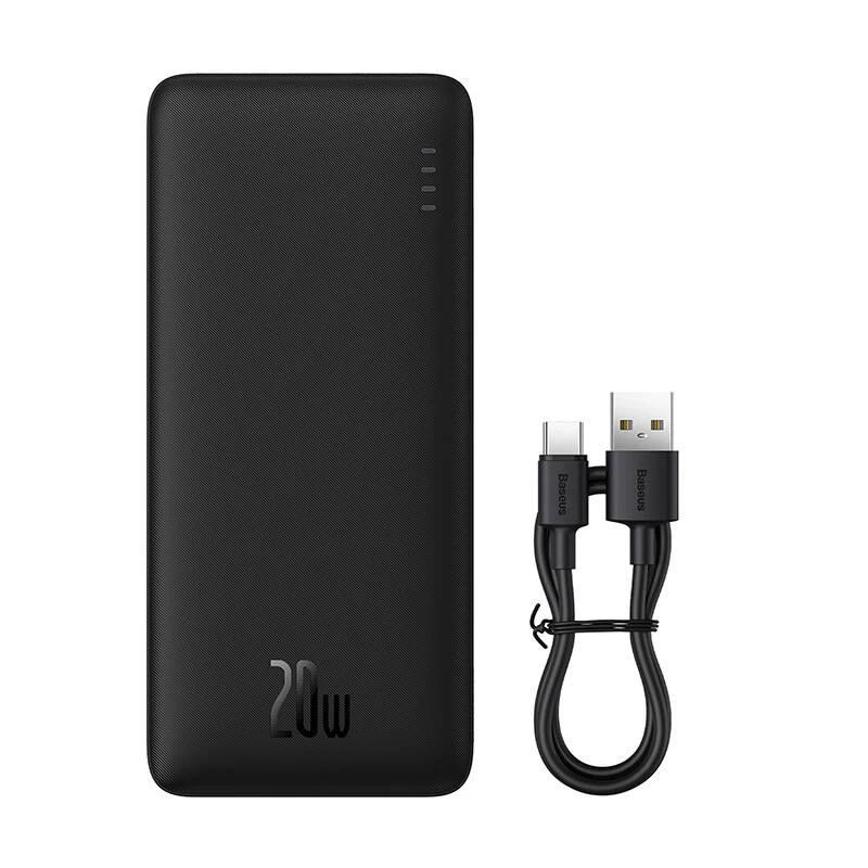Powerbank Baseus Airpow polímero de lítio 20000 mAh 20 W preto