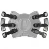 Kit de patilhas de carbono Asetek SimSports - preto