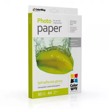 Papel fotográfico brilhante ColorWay A4 135 g/m² 50 folhas