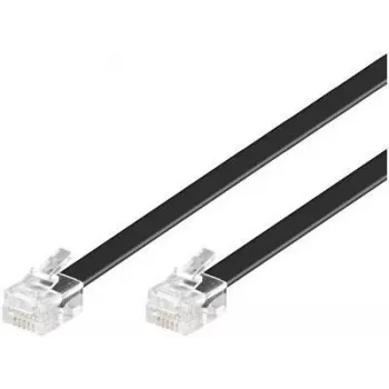 Cabo telefónico MicroConnect MPK106B RJ12 RJ12 6 m preto