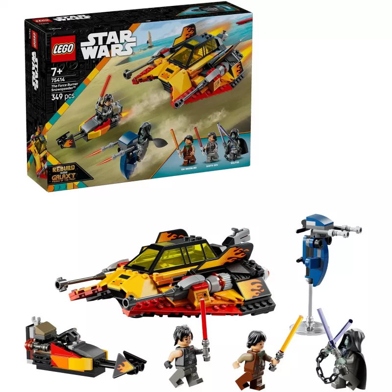 LEGO Star Wars Flame Speeder 75414 conjunto de veículo de neve – 349 peças, 3 minifiguras, idade 7+