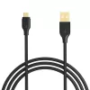 CB-MD1 preto cabo rápido Quick Charge Micro USB-USB | 1m | 5A | 480 Mbps