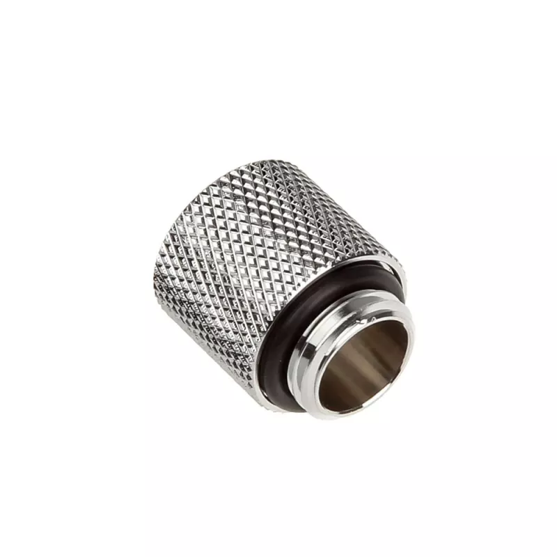 Bitspower adaptador G1/4 polegadas macho para G1/4 polegadas fêmea, 15 mm, prateado brilhante