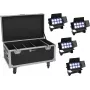 Conjunto de luz wash EUROLITE Multiflood 20001000 — 4 projetores, 8x10W LEDs RGBW cada
