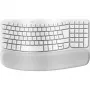 Teclado Logitech Ergo Series Wave Keys para Mac - Sem fios - Bluetooth LE - AZERTY - Francês - Branco quebrado (920-012406)