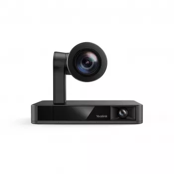 Webcam Yealink UVC86 Preto — 8 MP 4K Ultra HD, 30 fps, interface RJ-45, inclinação de 40° a -90°
