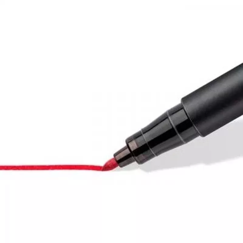 Marcador permanente Staedtler Lumocolor 317 WP4 preto, azul, verde, vermelho