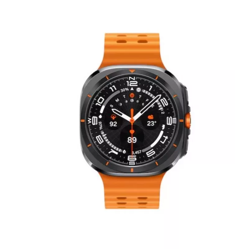 Samsung Galaxy Watch Ultra 3,81 cm (1,5 polegadas) AMOLED 47 mm Digital 480 x 480 píxeis Ecrã tátil 4G Cinzento, Titânio Wi-Fi GPS (satélite)