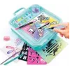 Conjunto de aguarelas portátil com acessórios – Canal Toys ART012, estojo de arte de viagem compacto com tintas e ferramentas