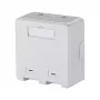 METZ CONNECT 1309150002KE Caixa Keystone de superfície, 2 portas, não equipada, branco puro