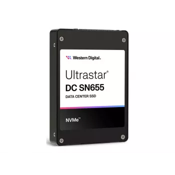 SSD interno U.3 Western Digital Ultrastar DC SN655 15,36 TB (PCIe 4.0, NVMe 1.4b, 6800/3700 MB/s)
