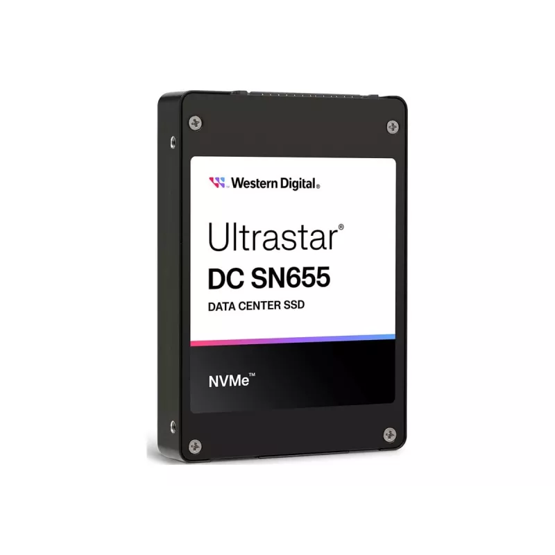 Western Digital Ultrastar DC SN655 WUS5EA1A1ESP7E3 SSD interno de 15,36 TB, 2,5 polegadas U.3, PCIe 4.0 NVMe, 3D TLC, ISE, 6800/3700 MB/s