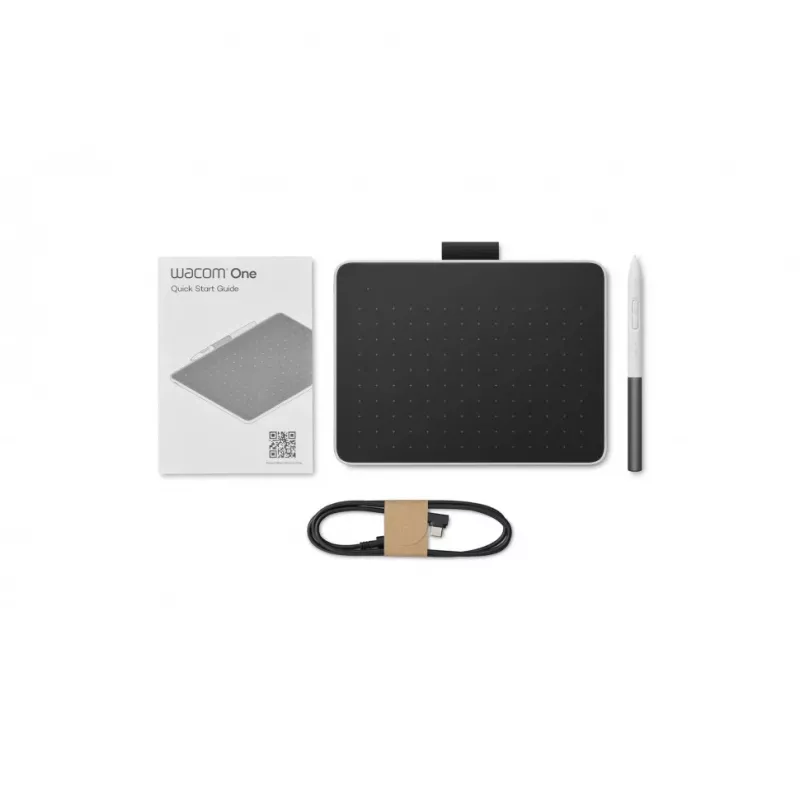 Wacom One S CTC4110WLW2B tablet com caneta, 152 x 95 mm, USB-C, Bluetooth