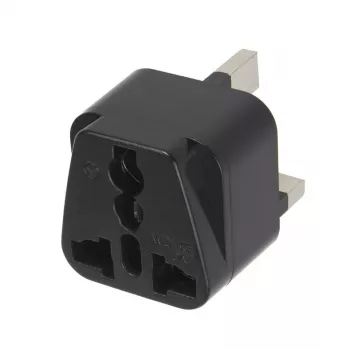Adaptador de ficha do Reino Unido para a UE com segurança 13A