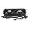 Ventilador de arrefecimento Extralink 2 FANS ROOF COOLING UNIT 220V AC preto metal