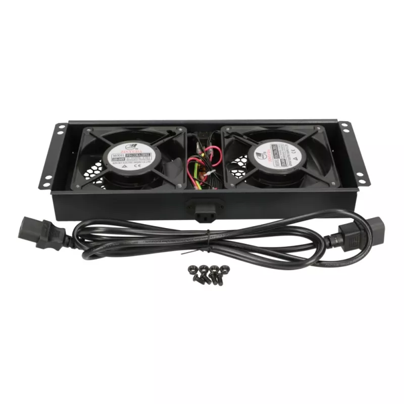 Ventilador de arrefecimento Extralink 2 FANS ROOF COOLING UNIT 220V AC preto metal