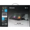 Base de arrefecimento para portátil DEFENDER NS-510 com 2 ventoinhas, 2 portas USB e iluminação RGB