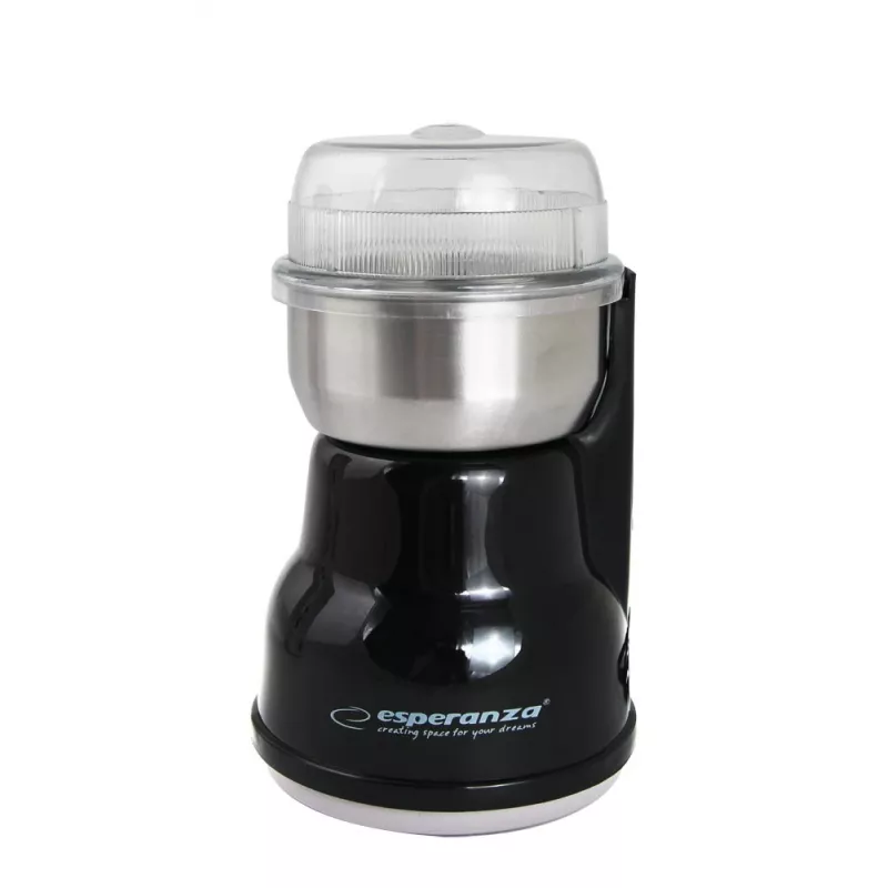 Moinho de café com lâminas ESPERANZA EKC002K – 160 W, capacidade 50 g, definições ajustáveis, preto
