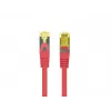Cabo de rede Lanberg PATCHCORD KAT.6A S/FTP LSZH CU 0,5M vermelho