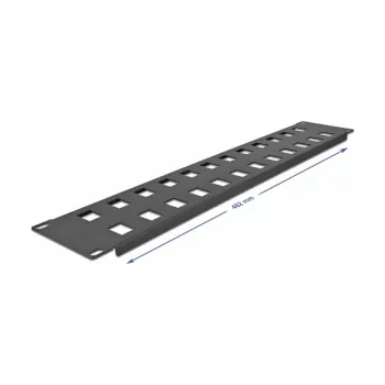 Painel Keystone DeLOCK 19 polegadas 24 portas 2U preto