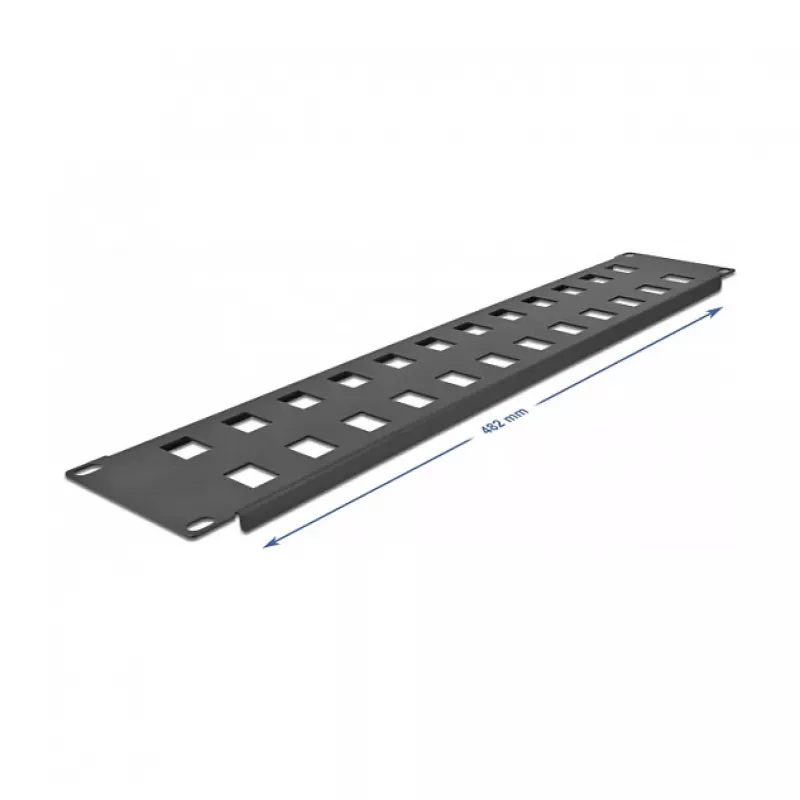 Painel Keystone DeLOCK 19 polegadas 24 portas 2U preto