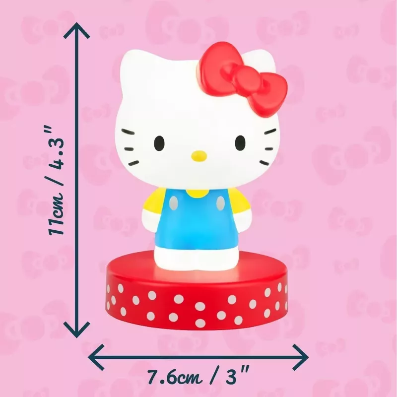 Candeeiro de mesa Paladone Hello Kitty Icon Light — candeeiro LED decorativo, candeeiro de cabeceira compacto