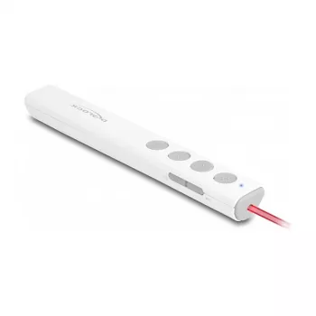 DeLOCK apresentador laser USB, branco, sem fios, recetor nano USB-RF