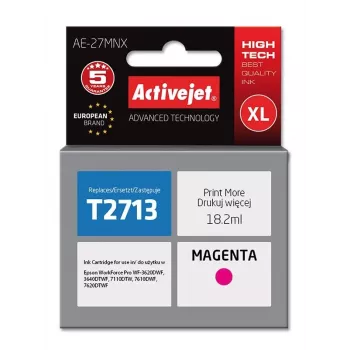 Tinta Activejet AE-27MNX (substituto para Epson 27XL T2713; Supreme; 18 ml; magenta)