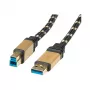 ROLINE Gold - cabo USB - USB Type-A (M) para USB Type-B (M)