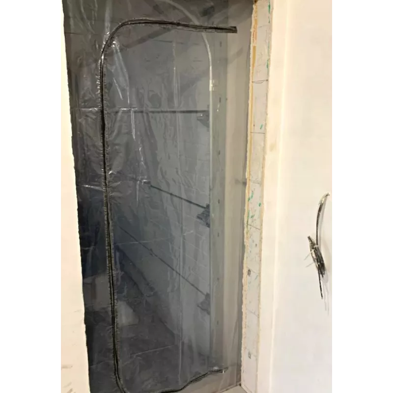 Porta de proteção contra pó para obras XXL, cortina de pó 230 x 135 porta