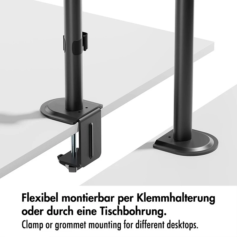 Suporte para monitor 17-32, máx. 9 kg, preto