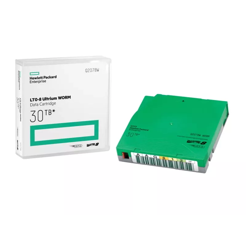 Hewlett Packard Enterprise HPE Ultrium WORM Data Cartridge - LTO Ultrium WORM 8 - 12TB / 30TB - etiquetas de identificação - verde (Q2078W)