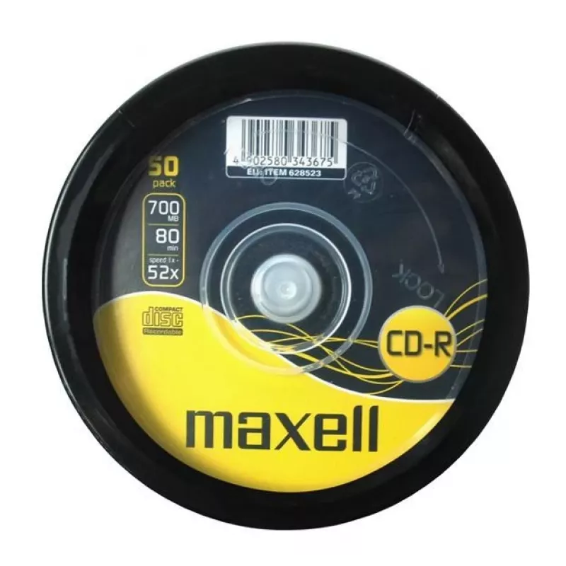 CD-R virgens Maxell MAX27051 700 MB 52x 50 unid.