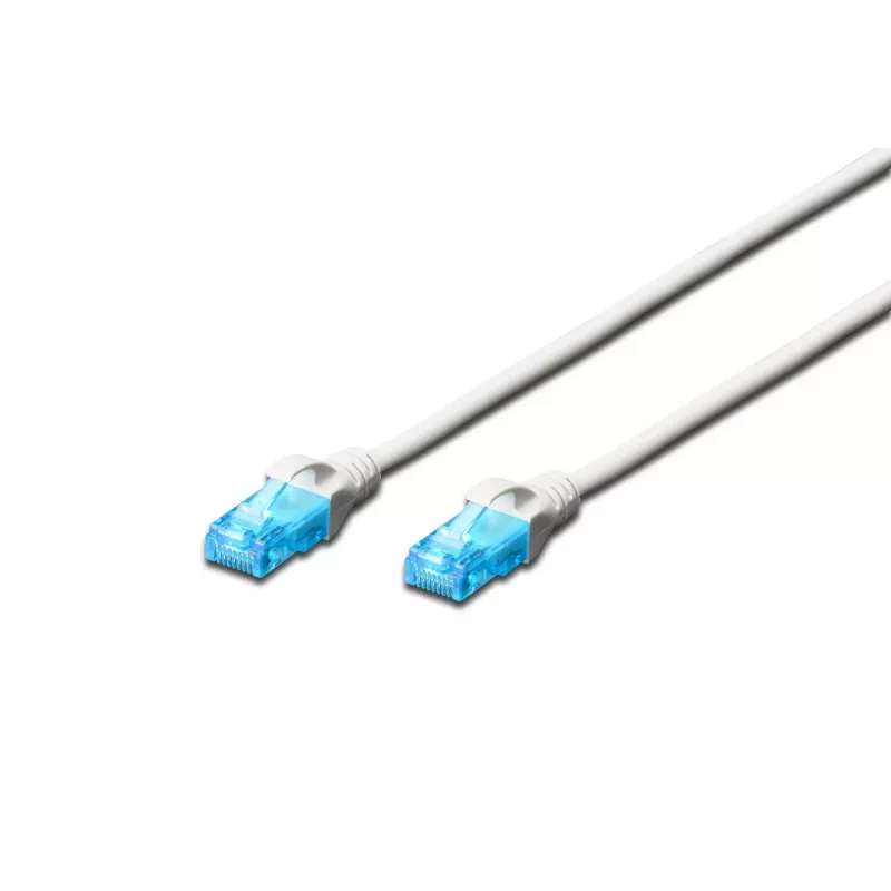 Cabo de rede Digitus 0,25 m RJ-45 Cat5e branco
