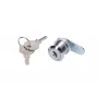 Fechadura de porta Extralink ROUND LOCK FOR CABINETS, fechadura redonda para porta de armário, prateada