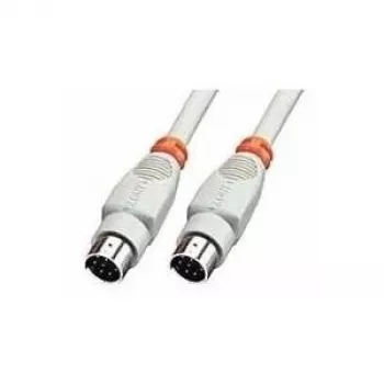 Cabo Mini DIN 8 Pin Lindy 2 m Cabo Paralelo Cinzento