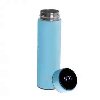 Garrafa térmica Adler AD 4506BL - Termo com indicador de temperatura LED, azul