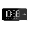 Rádio-relógio LED digital GreenBlue GB172 com sintonizador FM, projetor, termómetro, alimentação USB 5V e CR2032