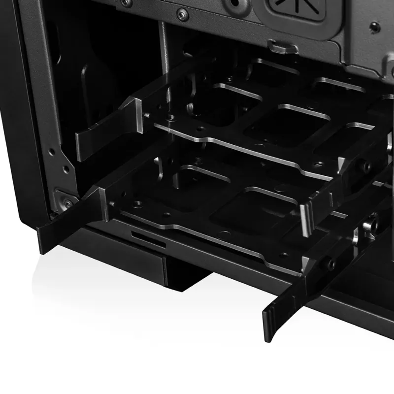 Caixa de PC MODECOM Oberon Pro Midi Tower — preto, suporta ATX/microATX/ITX, 7 slots de expansão, GPU até 395 mm, 5 baías HDD/3 SSD