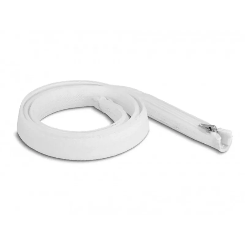 Manga de malha DeLOCK 20821 1 m x 20 mm branco