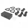 Switch KVM DIGITUS, 4 portas, Dual Display, 4K, DisplayPort®