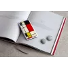 Capa para smartphone iKins para iPhone XR Mondrian branca – capa traseira rígida de proteção