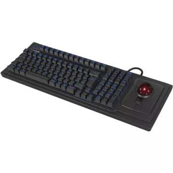 Teclado KeySonic KSK-8202ELU-T (US) universal USB QWERTY inglês dos EUA preto