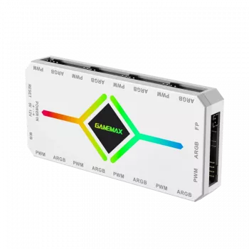 Gamemax | Comando remoto | V4.0 ARGB PWM HUB BK | Branco | Gamemax